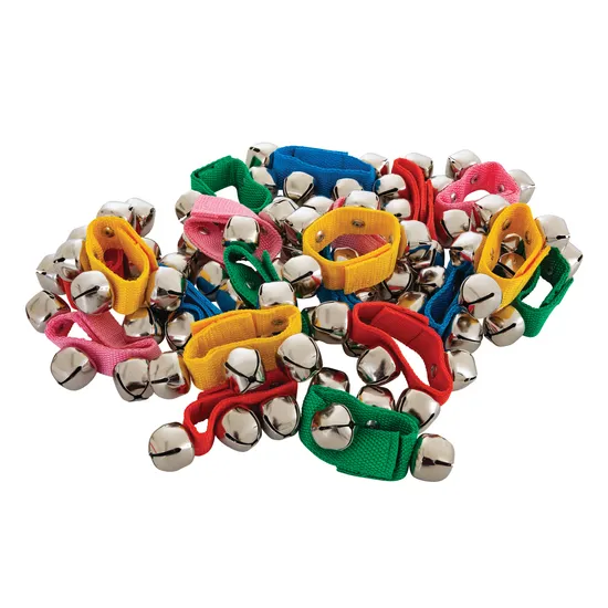 Wrist Bells in a Jar - Jar of 20 - Modern Teaching Aids NZ