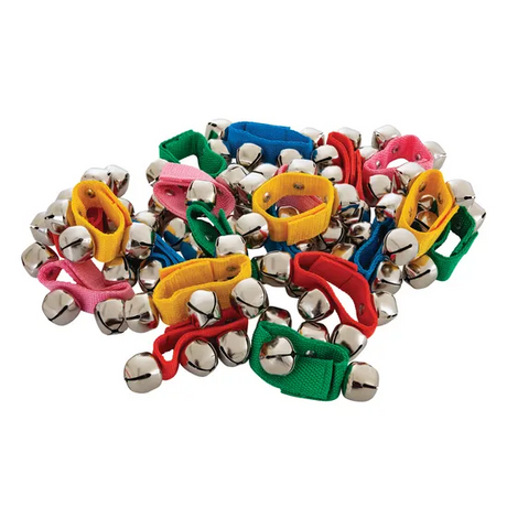 Wrist Bells in a Jar - Jar of 20 - Modern Teaching Aids NZ