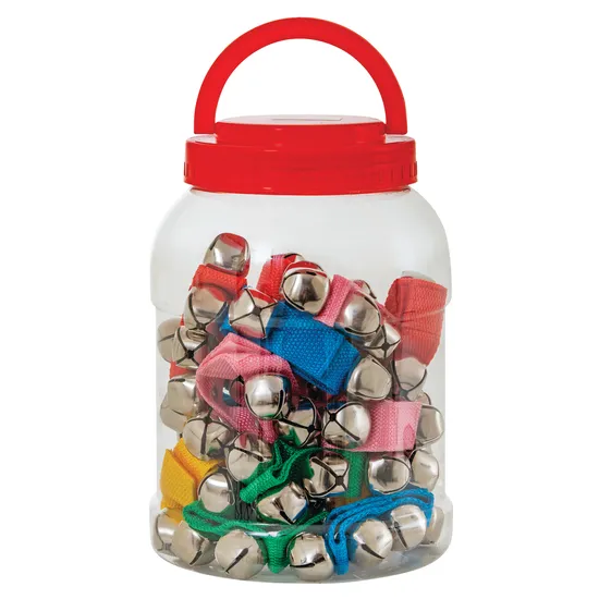 Wrist Bells in a Jar - Jar of 20 - Modern Teaching Aids NZ