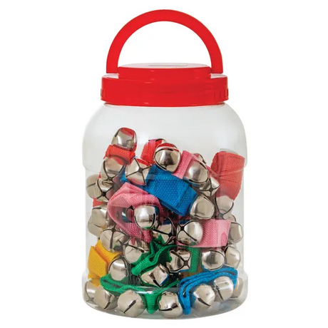 Wrist Bells in a Jar - Jar of 20 - Modern Teaching Aids NZ