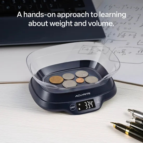 Digital Kitchen Scale with Bowl - 1g-5kg - Modern Teaching Aids NZ