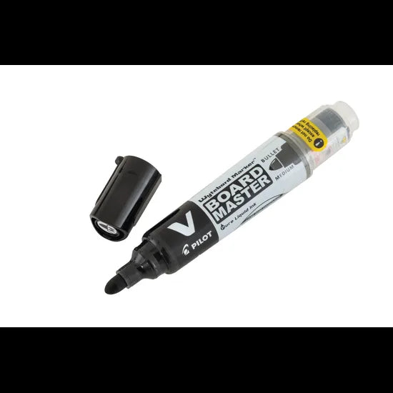 Pilot BegreeN V Master Whiteboard Markers Bullet Black - Pack of 10 - Modern Teaching Aids NZ