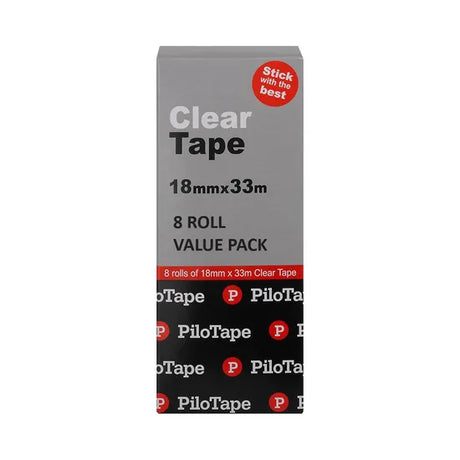 Clear Sticky Tape 12mm x 66m Pack of 12 - Modern Teaching Aids NZ