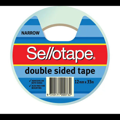 Double Sided Sticky Tape 12mm x 33m Roll - Modern Teaching Aids NZ