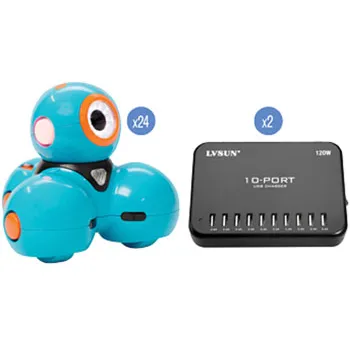Dash - 24 Robots & Two 10-Port USB Charger - Modern Teaching Aids NZ