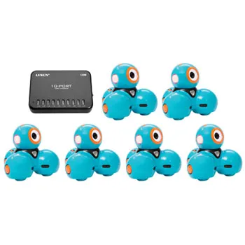 Dash - Set of 6 Robots & 10-Port USB Charger - Modern Teaching Aids NZ