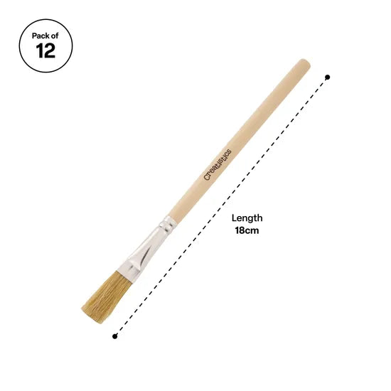 Creatistics Paste Brushes - Pack of 12 - Modern Teaching Aids NZ
