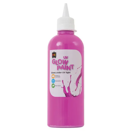 UV Glow Paint 500 ml - Set of 6