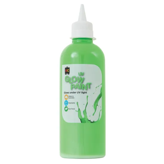 UV Glow Paint 500 ml - Set of 6