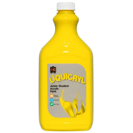 Liquicryl Acrylic Paint - Yellow 2 Litre - Modern Teaching Aids NZ