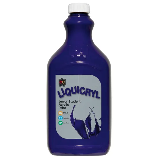 Liquicryl Acrylic Paint - Purple 2 Litre - Modern Teaching Aids NZ