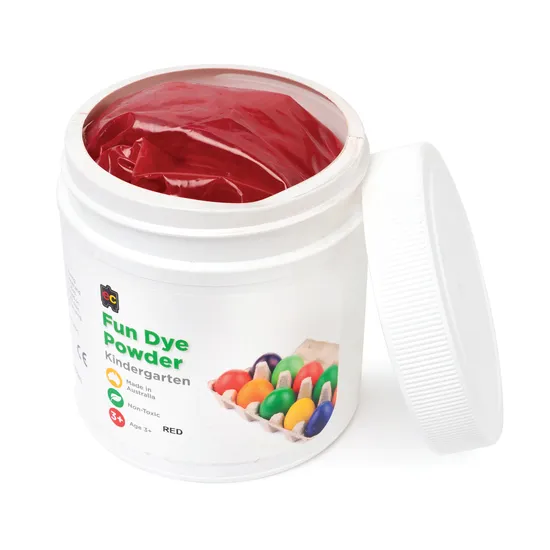 Fun Dye Powder - Red 500g - Modern Teaching Aids NZ