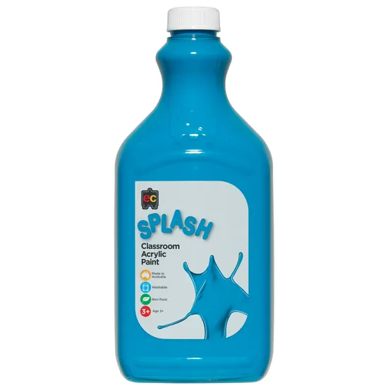 Classroom Splash Acrylic Paint 2L Peppermint Turqu - Modern Teaching Aids NZ