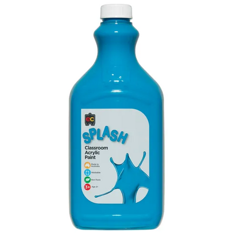 Classroom Splash Acrylic Paint 2L Peppermint Turqu - Modern Teaching Aids NZ