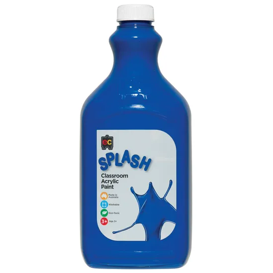 Classroom Splash Acrylic Paint 2L Jelly Belly Blue - Modern Teaching Aids NZ