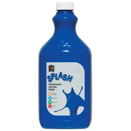 Classroom Splash Acrylic Paint 2L Jelly Belly Blue - Modern Teaching Aids NZ