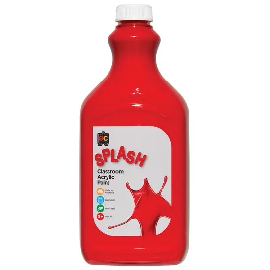 Classroom Splash Acrylic Paint 2L Toffee Apple Red - Modern Teaching Aids NZ