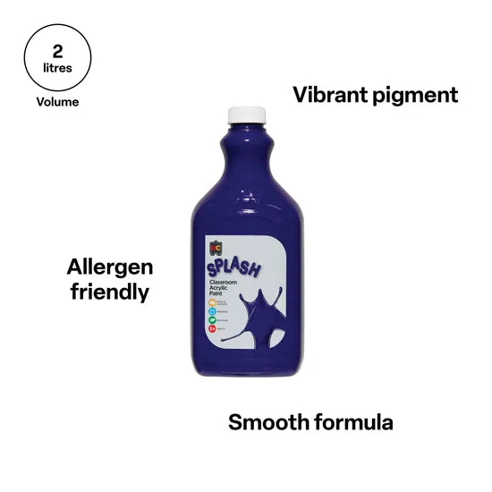 Splash Acrylic Paint 2 L - Purple Blast - Modern Teaching Aids NZ