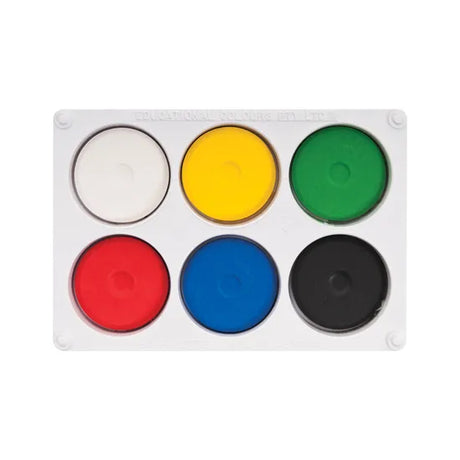 Tempera Block Paint Set of 6 Colours - Modern Teaching Aids NZ