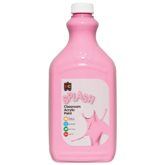 Splash Acrylic Paint 2L Cup Cake Pink - Modern Teaching Aids NZ