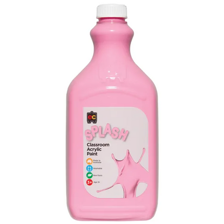 Splash Acrylic Paint 2L Cup Cake Pink - Modern Teaching Aids NZ