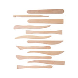Wooden Modelling Tools - Set of 12 - Modern Teaching Aids NZ
