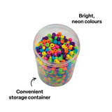 Neon Pony Beads - Pack of 1600 - Modern Teaching Aids NZ