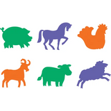 Farm Yard Animal Stencils - Pack of 6 - Modern Teaching Aids NZ