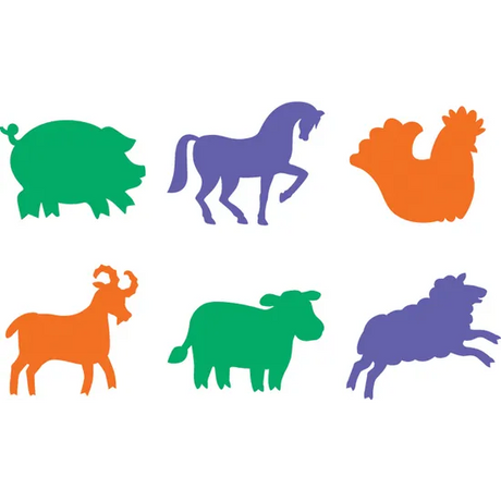 Farm Yard Animal Stencils - Pack of 6 - Modern Teaching Aids NZ