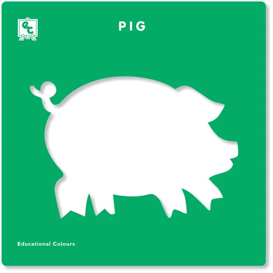 Farm Yard Animal Stencils - Pack of 6 - Modern Teaching Aids NZ