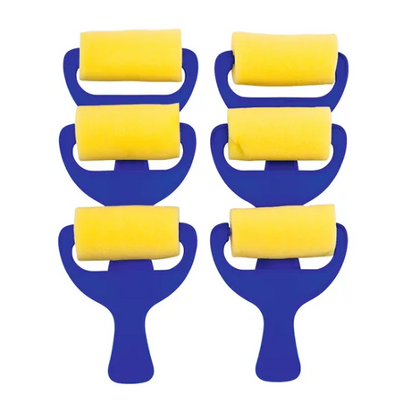 Kindy Sponge Rollers Pack of 6 - Modern Teaching Aids NZ