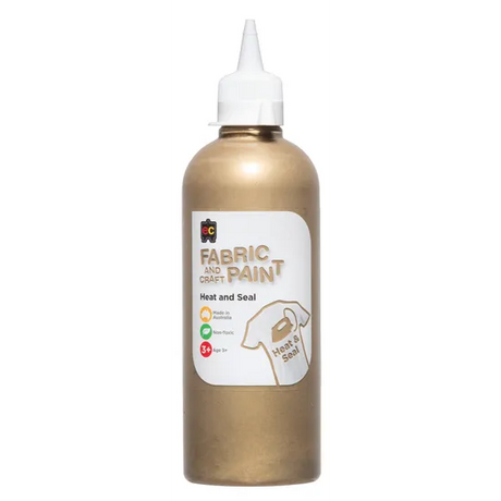 Fabric and Craft Paint Gold 500ml - Modern Teaching Aids NZ