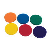 Coloured Round Sponges - Set of 6 - Modern Teaching Aids NZ