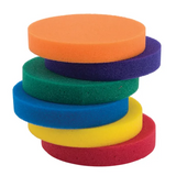 Coloured Round Sponges - Set of 6 - Modern Teaching Aids NZ