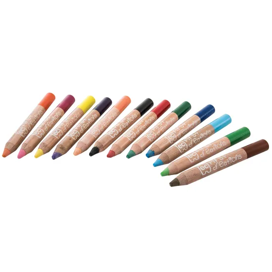 Easi-Grip Watercolour Pencils - Pack of 12 - Modern Teaching Aids NZ