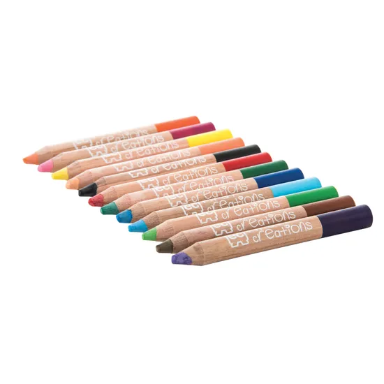 Easi-Grip Watercolour Pencils - Pack of 12 - Modern Teaching Aids NZ