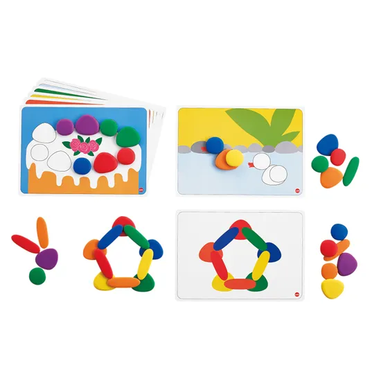 Rainbow Pebbles Activity Cards Set of 47 - Modern Teaching Aids NZ