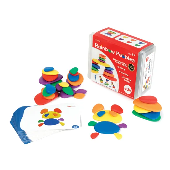 Rainbow Pebbles Kit - Assorted Colours, Set of 3