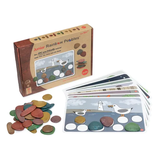 Junior Rainbow Pebbles Eco-Friendly Material - Modern Teaching Aids NZ