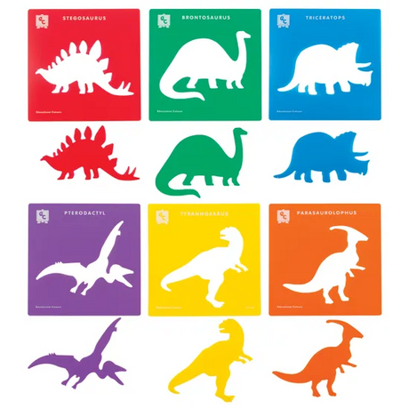 Dinosaur Stencils - Set of 6 - Modern Teaching Aids NZ