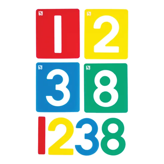 Number Stencils - Set of 10 - Modern Teaching Aids NZ