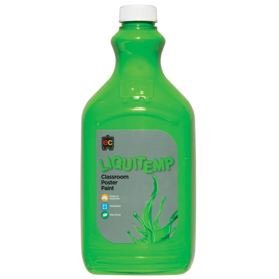 Liquitemp Poster Paint - Leaf Green 2Lt - Modern Teaching Aids NZ