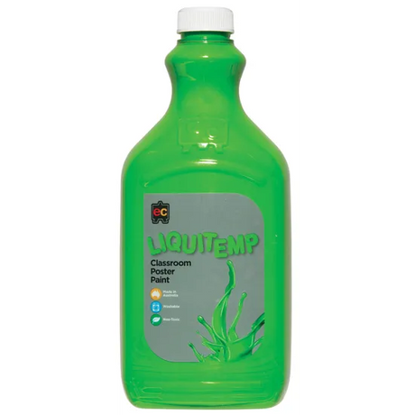 Liquitemp Poster Paint - Leaf Green 2Lt - Modern Teaching Aids NZ