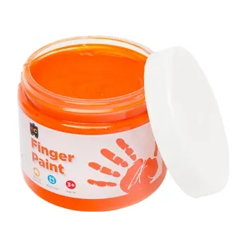 Finger Paint Orange - 250ml Tub - Modern Teaching Aids NZ