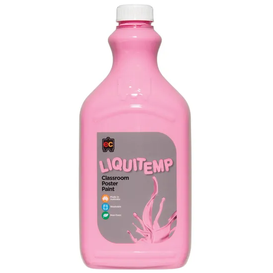 Liquitemp Poster Paint Pink - 2 Litres - Modern Teaching Aids NZ