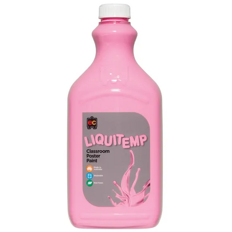 Liquitemp Poster Paint Pink - 2 Litres - Modern Teaching Aids NZ