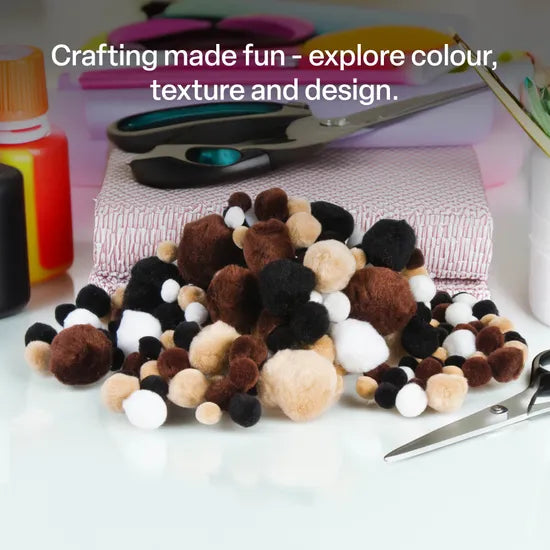 Pom Poms - Animal Colours Pack of 300 - Modern Teaching Aids NZ