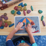 Junior Rainbow Pebbles Kit - Eco-Friendly Material, Set of 3