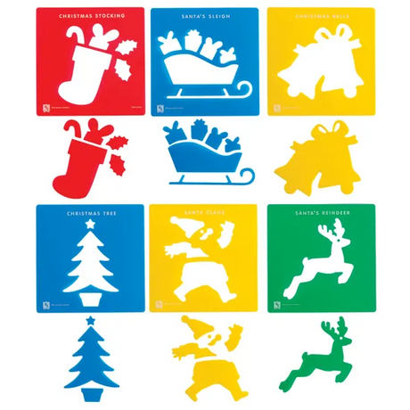 Christmas Stencil Set Of 6 - Modern Teaching Aids NZ