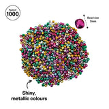 Metallic Pony Bead - Pack of 1000 - Modern Teaching Aids NZ